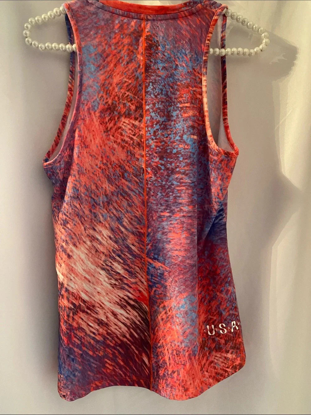 NWT Nike Team USA One Luxe Dri-FIT Tank Top Eagle Red Blue Pink S
